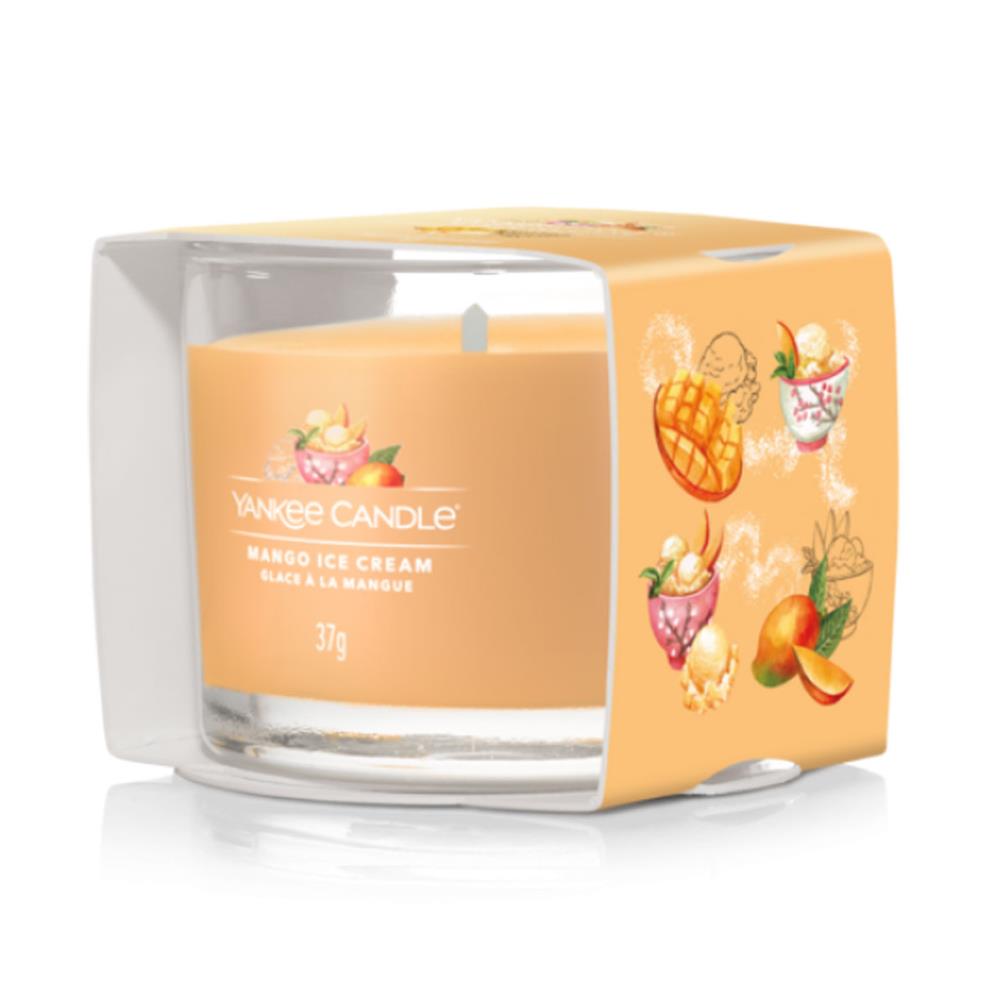 Yankee Candle Mango Ice Cream Filled Votive Candle Extra Image 1